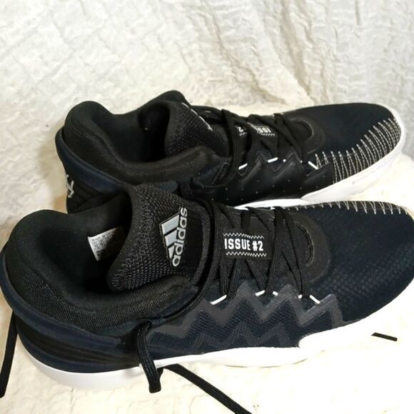 ADIDAS D.O.N Issue #2 Black Athletic Shoes Men's Size 11 - Picture 5 of 14